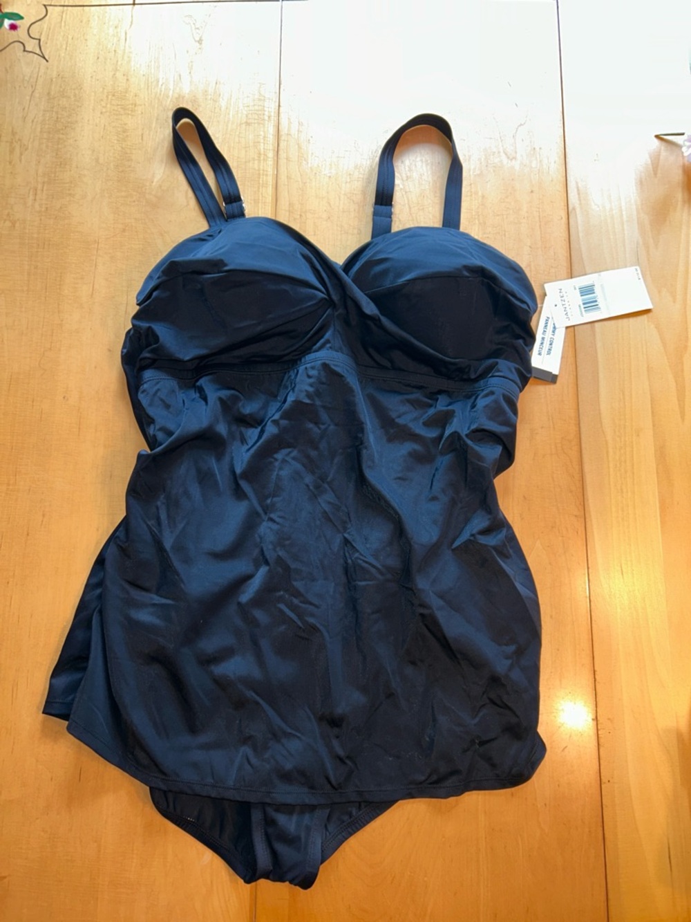 NWT Jantzen Black One-Piece Swimsuit
